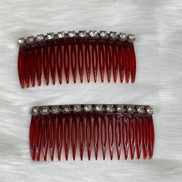 Vintage Accessories Vintage Rhinestone Hair Combs Barrettes Poshmark